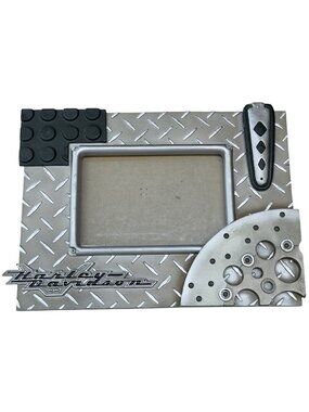 VINTAGE 1999 Harley-Davidson Photo Frame w/Metal Design Fits Photo Size 4"x6"